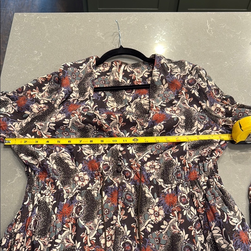 Free People Floral Mini Dress - Black, Red, White - Picture 7 of 7